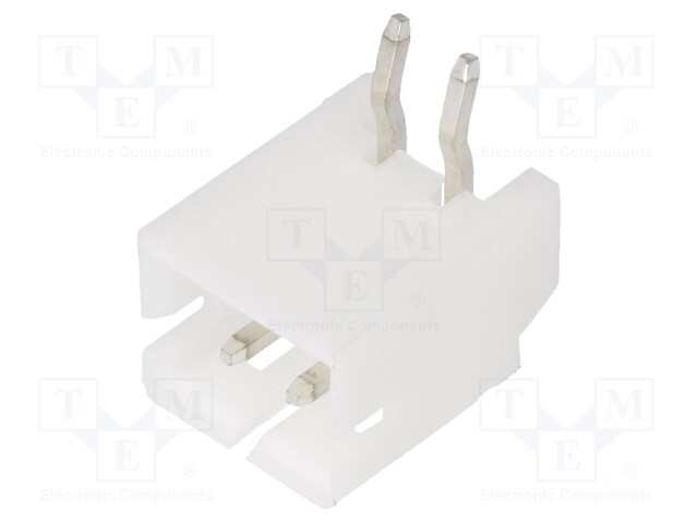 Socket; wire-board; male; 140; 2mm; PIN: 2; THT; 100V; 2A; tinned