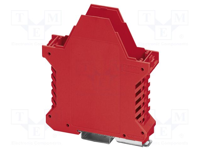 Enclosure base; red; UL94V-0; ME 22,5; for DIN rail mounting