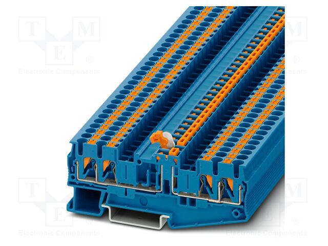 Splice terminal: rail; 16A; 400V; push-in; PA; L: 35.2mm; 0.14÷4mm2