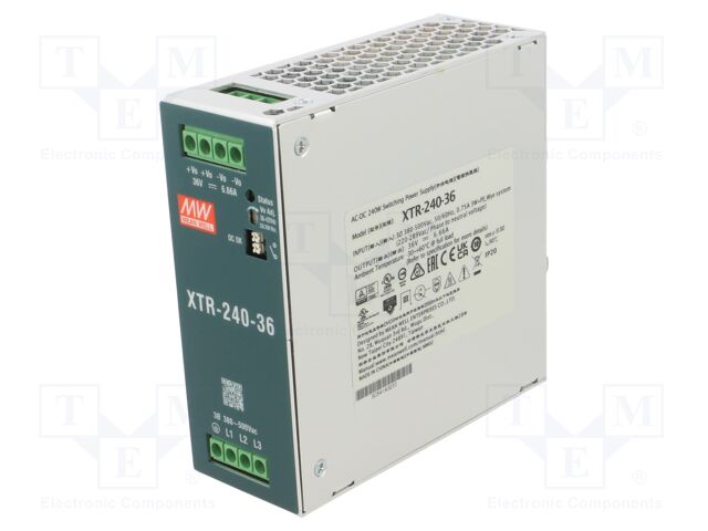 Power supply: switching; for DIN rail mounting; OUT: 1; XTR-240