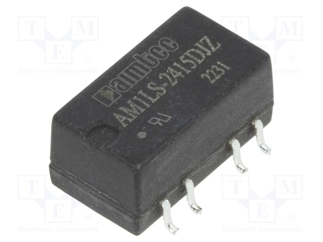 Converter: DC/DC; 1W; Uin: 21.6÷26.4V; Uout: 15VDC; Uout2: -15VDC