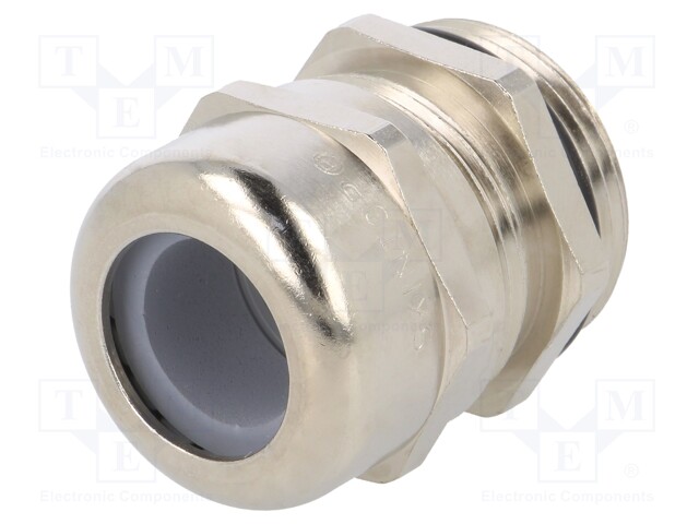 Cable gland; PG36; IP68; Mat: brass; Body plating: nickel