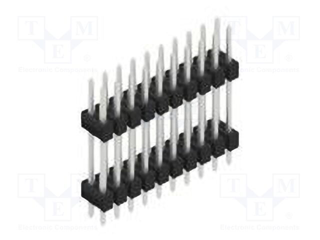 Connector: pin strips; pin header; male; PIN: 20; 2.54mm; THT; 2x10