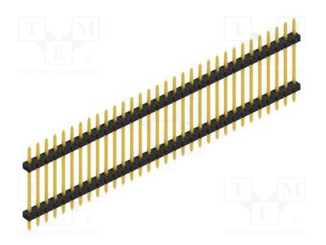 Connector: pin strips; pin header; male; PIN: 32; 2mm; THT; 1x32