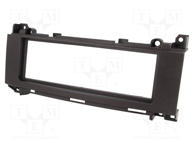 Radio mounting frame; Mercedes; 1 DIN; black