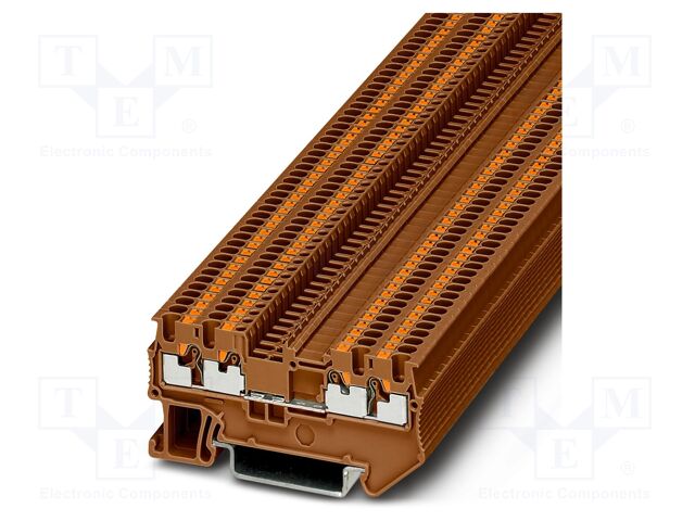 Splice terminal: rail; PT; PA; L: 30.5mm; terminals: 4; W: 3.5mm