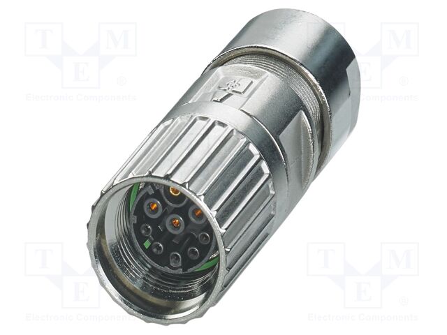 Connector: M17; plug; M17 PRO; PIN: 9(5+4); 630V; 3.6A,14A; IP67