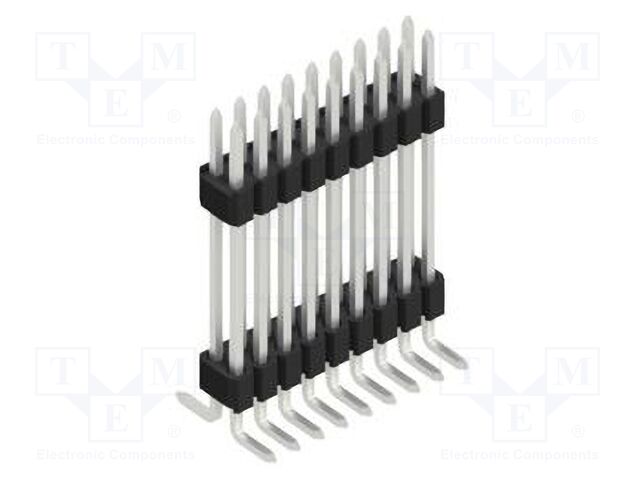 Connector: pin strips; pin header; male; PIN: 18; 1.27mm; SMT; 2x9