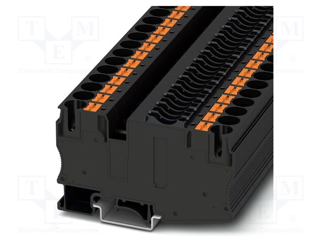 Splice terminal: rail; 25A; 400V; push-in; PA; L: 49.5mm; 0.5÷16mm2