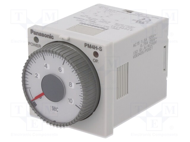 Timer; 0,1s÷500h; DPDT; 250VAC/5A; 100÷240VAC; socket,on panel