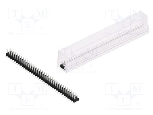 Connector: pin strips; pin header; male; PIN: 72; 2.54mm; SMT; 2x36