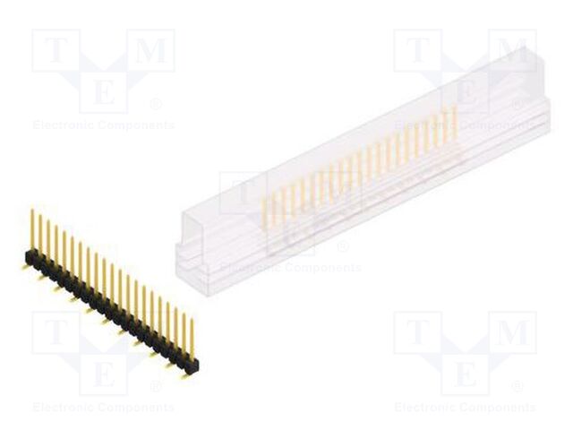 Connector: pin strips; pin header; male; PIN: 21; 2.54mm; SMT; 1x21