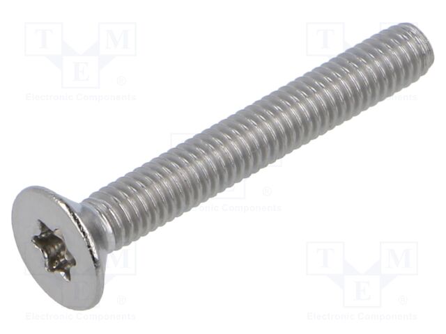 Screw; M4x30; Head: countersunk; Torx®; stainless steel; ISO 14581
