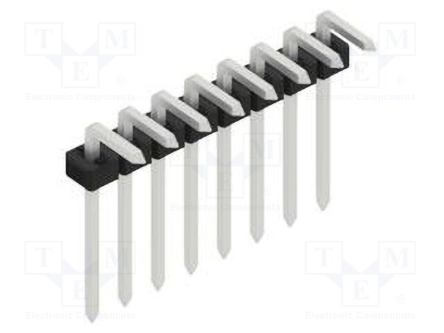 Connector: pin strips; pin header; male; PIN: 8; 2mm; THT; 1x8; 100V