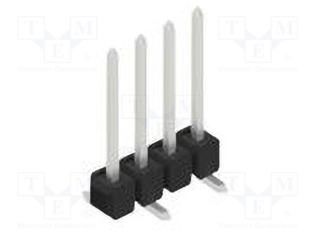 Connector: pin strips; pin header; male; PIN: 4; 2.54mm; SMT; 1x4