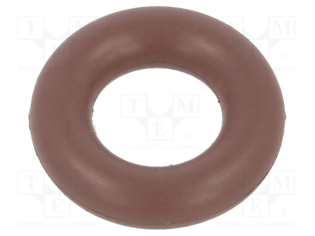 O-ring gasket; FPM; D: 3mm; Øint: 6mm; brown; -20÷200°C