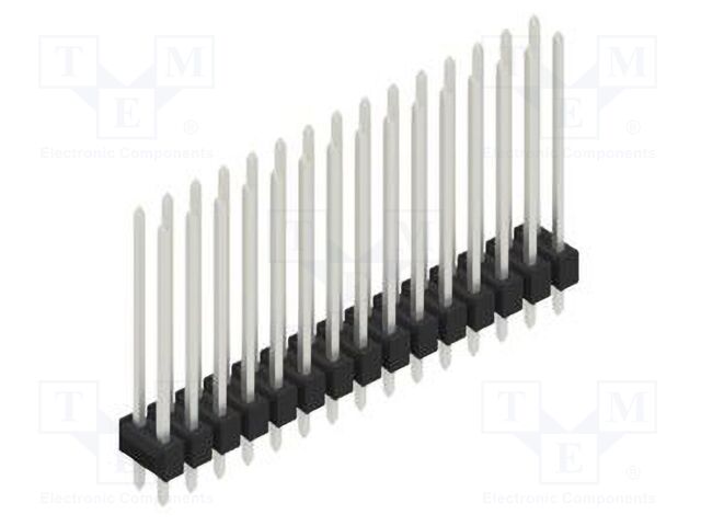 Connector: pin strips; pin header; male; PIN: 30; 2.54mm; THT; 2x15