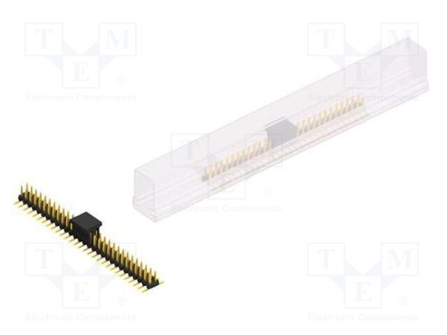Connector: pin strips; pin header; male; PIN: 58; 2mm; SMT; 2x29