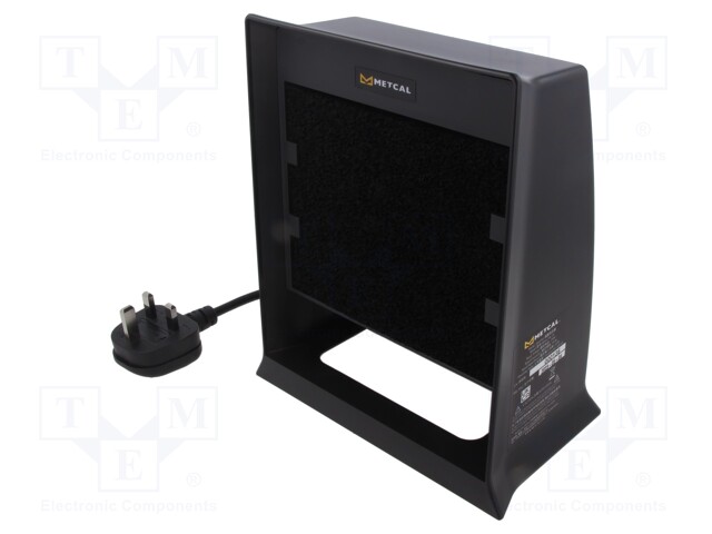 Device: fume extractor; Plug: UK; 0.45m3/min; 230VAC; 24W; 51dBA