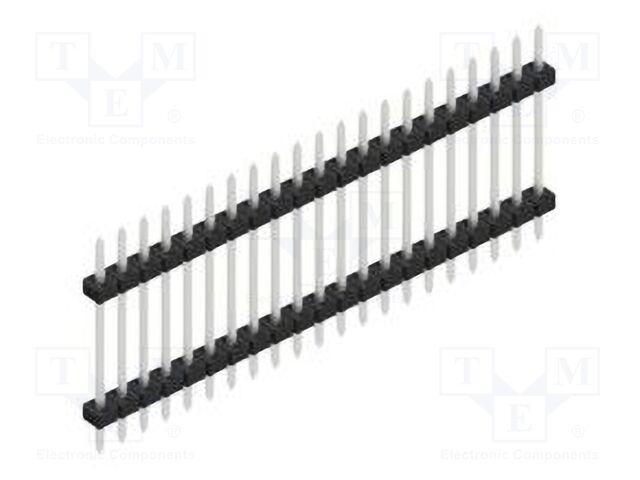 Connector: pin strips; pin header; male; PIN: 21; 2mm; THT; 1x21