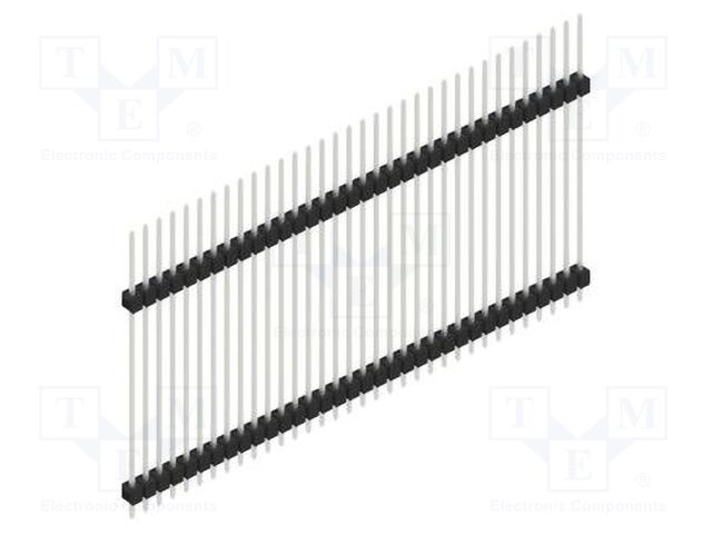 Connector: pin strips; pin header; male; PIN: 34; 2.54mm; THT; 1x34