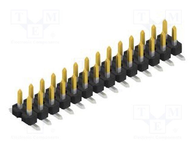 Connector: pin strips; pin header; male; PIN: 28; 2.54mm; SMT; 2x14