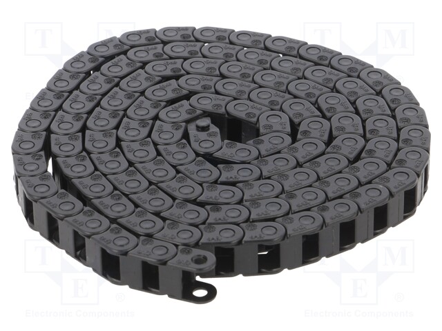 Cable chain; Series: 03; Bend.rad: 15mm; L: 1000mm; Int.height: 5mm