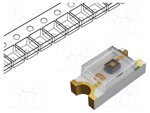 IR transmitter; 940nm; transparent; 140°; 800mVDC÷1.5VDC; SMD