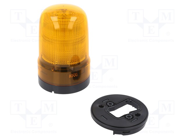 Signaller: lighting-sound; amber; SL08; 10÷30VDC; IP23; Ø80x126mm