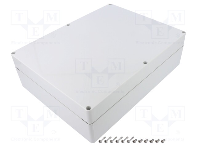 Enclosure: multipurpose; X: 230mm; Y: 300mm; Z: 87mm; EURONORD; grey