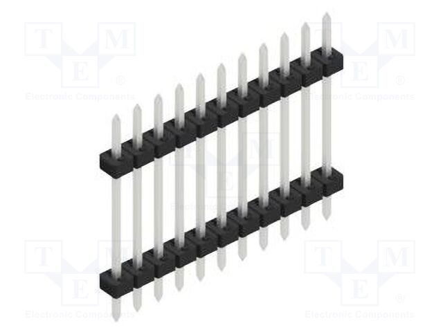 Connector: pin strips; pin header; male; PIN: 11; 2mm; THT; 1x11