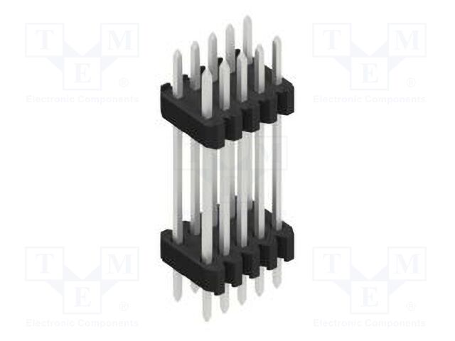 Connector: pin strips; pin header; male; PIN: 10; 1.27mm; THT; 2x5