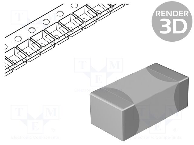 Capacitor: ceramic; MLCC; 1uF; 50V; X7R; ±10%; SMD; 0805