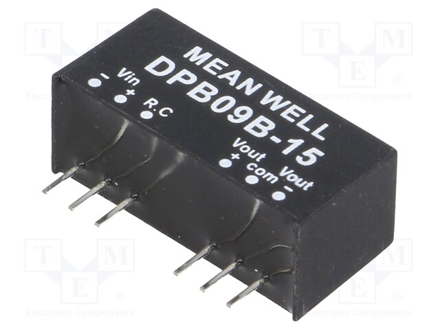 Converter: DC/DC; 9W; Uin: 18÷36V; Uout: 15VDC; Uout2: -15VDC; SIP8