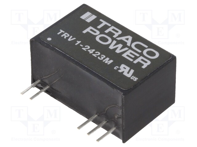 Converter: DC/DC; 1W; Uin: 19.2÷28.8V; Uout: 15VDC; Uout2: -15VDC