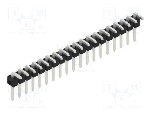 Connector: pin strips; pin header; male; PIN: 19; 2.54mm; THT; 1x19