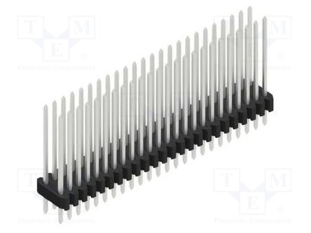 Connector: pin strips; pin header; male; PIN: 48; 1.27mm; THT; 2x24