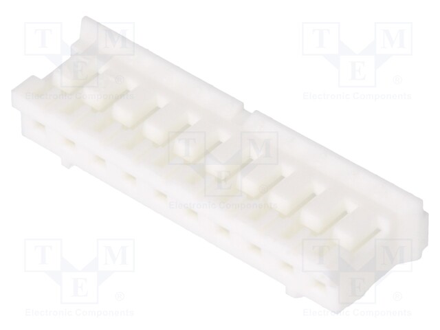 Plug; wire-board; female; 140; 2mm; PIN: 10; w/o contacts; for cable