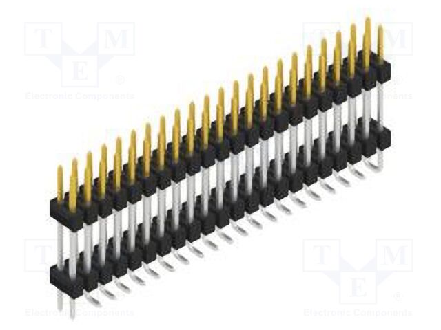 Connector: pin strips; pin header; male; PIN: 44; 2.54mm; SMT; 2x22