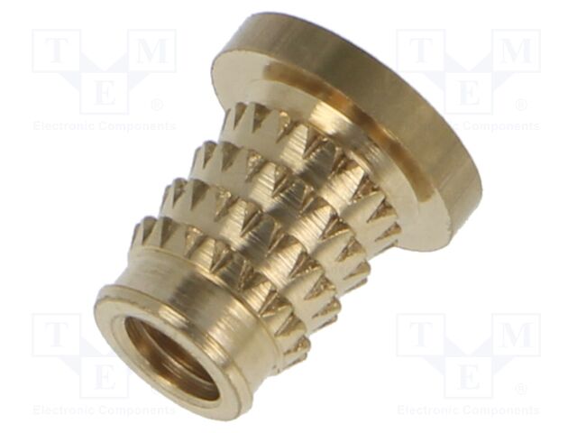 Threaded insert; brass; M4; BN: 37898; L: 8.5mm; MULTISERT®