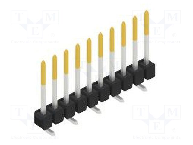 Connector: pin strips; pin header; male; PIN: 10; 2.54mm; SMT; 1x10