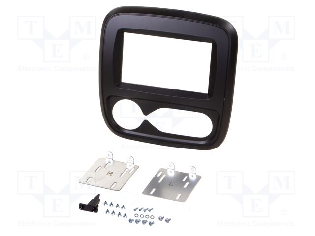 Radio frame; Opel; 2 DIN; black