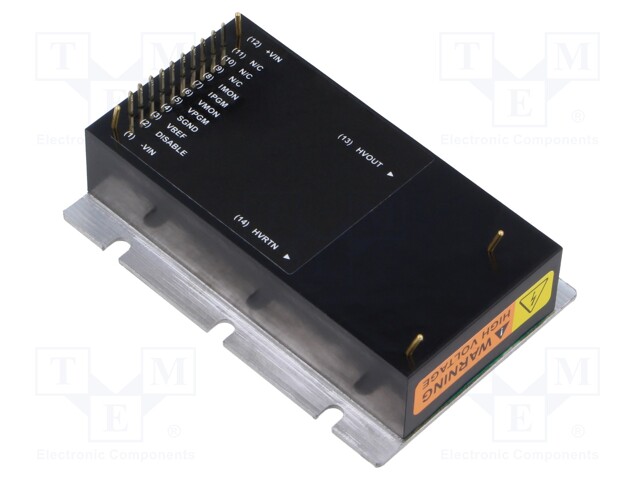 Converter: DC/DC; Uin: 22÷30V; Uout: 0÷200VDC; Iin: 150mA; Iout: 1.5A