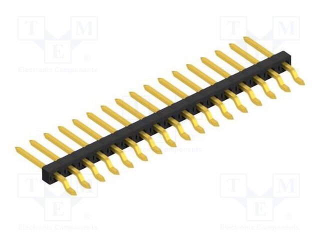 Connector: pin strips; pin header; male; PIN: 17; 2mm; SMT; 1x17