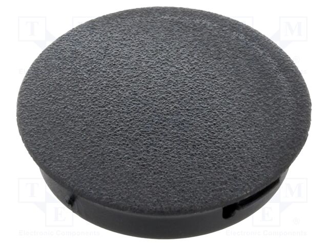 Accessories: stopper; H: 6.4mm; push-in,snap-fastener; black