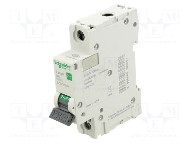 Circuit breaker; 230/400VAC; Inom: 40A; Poles: 1; Charact: B; 6kA