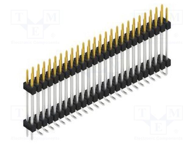 Connector: pin strips; pin header; male; PIN: 50; 2.54mm; SMT; 2x25