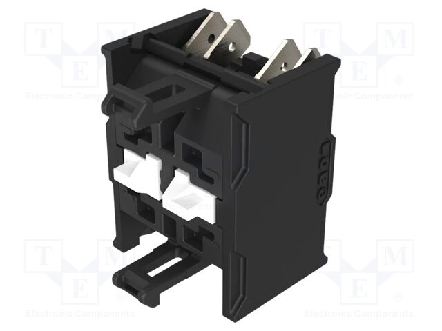 Contact block; 22mm; OptoHiT; front fixing; Contacts: NO x2; 6A