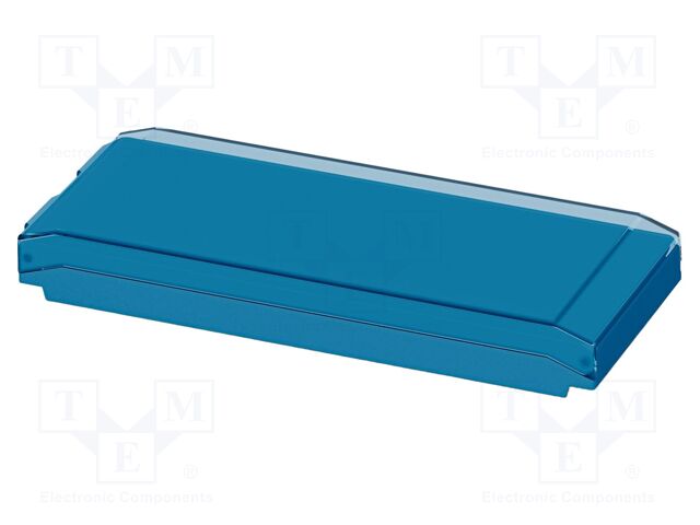Upper housing; blue; ICS50; X: 50.1mm; Y: 123.5mm; Z: 14.35mm