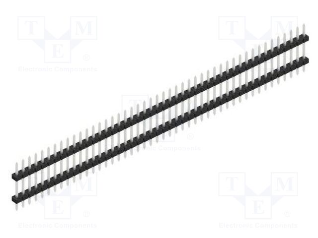 Connector: pin strips; pin header; male; PIN: 46; 2mm; THT; 1x46